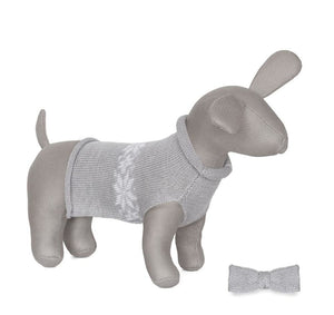 Anitas House Merino Snowflake Dog Jumper Grey Doggy