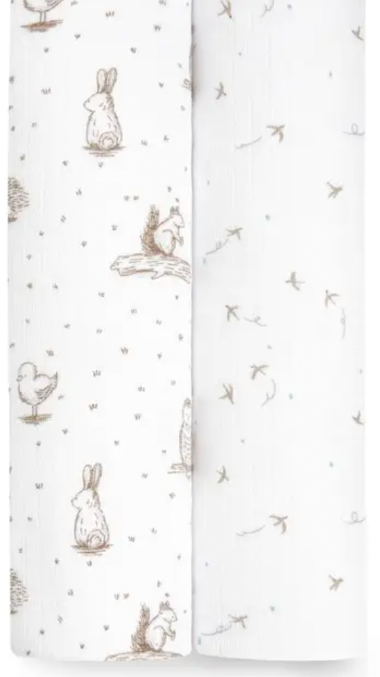 Aden and Anais Silky Soft Muslin Swaddle 2 pack - Healing Nature