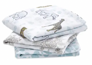 Aden and Anais Boutique Cotton Muslin Squares 3 pack - Jungle