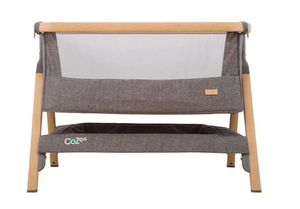 Tutti Bambini CoZee Bedside Crib - Oak and Charcoal
