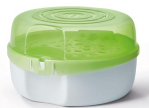 Mam Microwave Sterilizer, Diameter: 28 cm/Height: 16.5 cm, Green