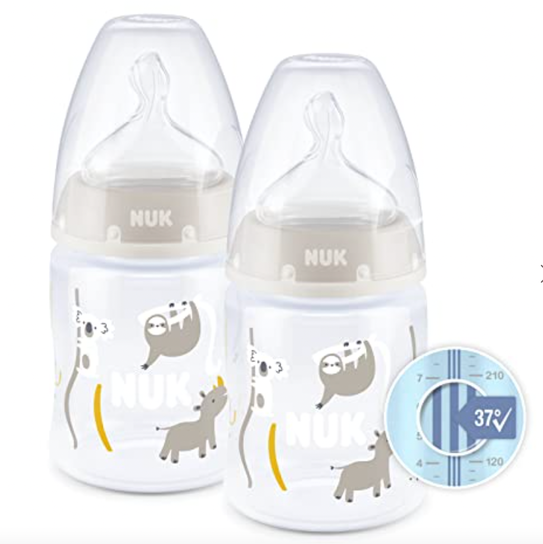 NUK First Choice+ Baby Bottles Set 150 ml Silicone Teat