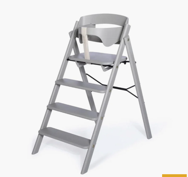 KAOS Klapp Highchair + Safety Rail - Grey