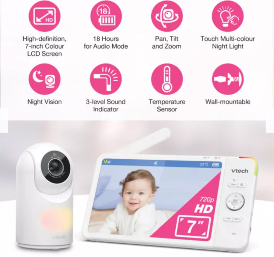 VTech VM7367HD Video Baby Monitor