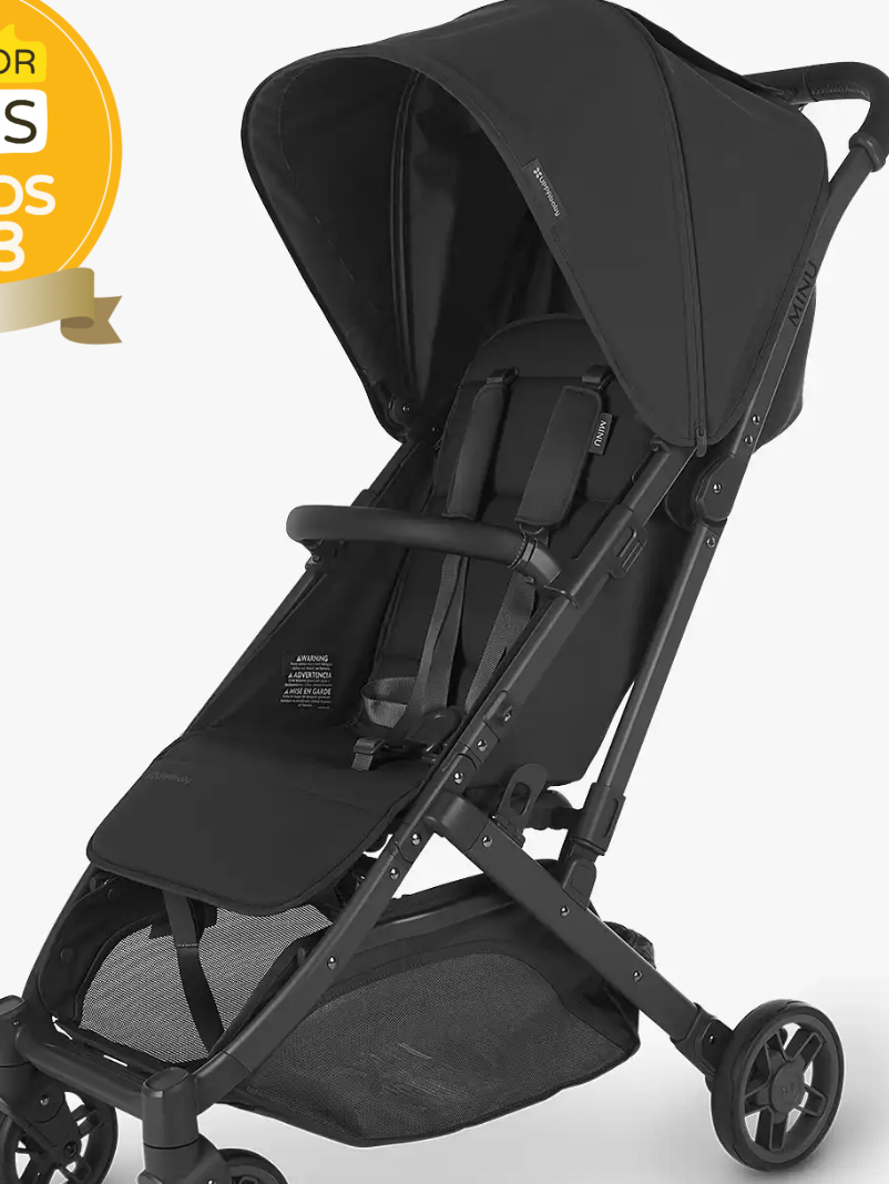 UPPAbaby Minu V2 - JAKE  charcoal | carbon frame | black leather