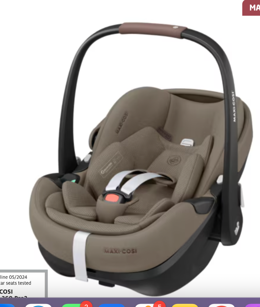 Maxi Cosi Pebble 360 Pro² Carseat - Twillic Truffle