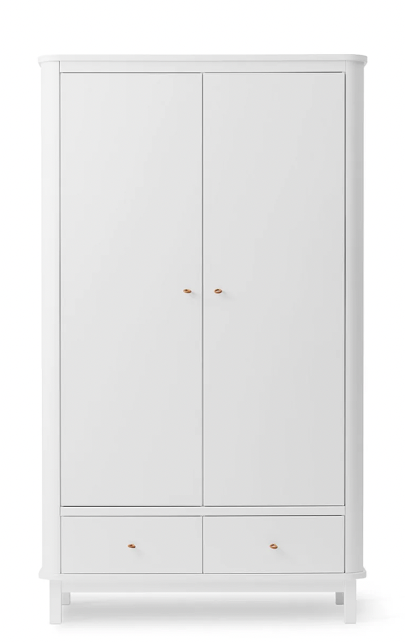 Oliver Furniture Wood wardrobe 2 door, white Item nr.: 041352