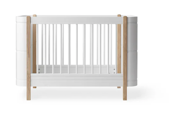 Oliver Furniture Wood Mini+ cot bed, white/oak Item nr.: 041485