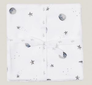 Bamboo Washcloth 3 Pack - Starlit Moon