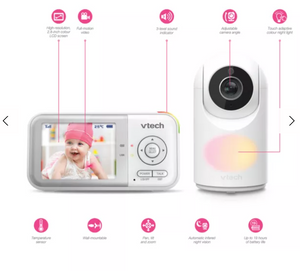 VTech VM3263 2.8inch Digital Video Baby Monitor with Adjustable Camera & Night Light