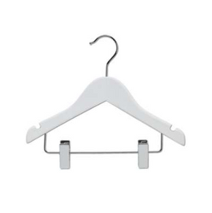 Wooden Hanger White with pegs 6-pack (GR)
