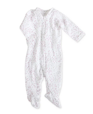 Aden + Anais - Lovely mini hearts long sleeve zipper one-piece (GR)
