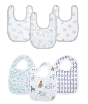 Aden and Anais Snap Bibs x3 - Jungle + Natural History (GR)