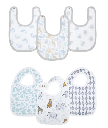Aden and Anais Snap Bibs x3 - Jungle + Natural History (GR)