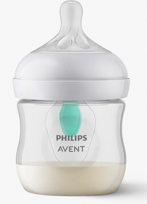 Philips Avent Natural Response Baby Bottle with Airfree vent - 4oz/125ml - Flow 2 Teats