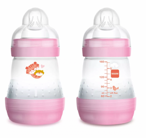Mam Easy Start™ Anti-Colic 160ml Baby Bottle 0+ months, single pack - pink