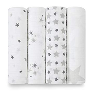 Aden & Anais Classic Swaddle 4-Pack (GR)