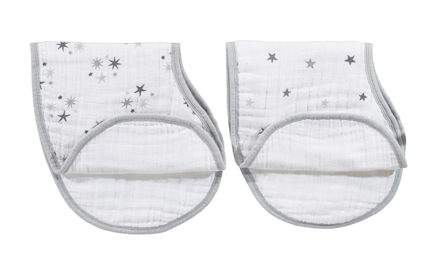 Aden & Anais Classic Burpy Bibs 2-Pack (GR)